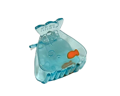 MCOIKY® Ocean blue semi-transparent goldfish mini claw clip