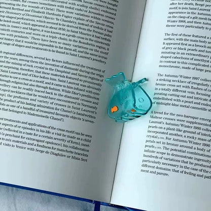 MCOIKY® Ocean blue semi-transparent goldfish mini claw clip